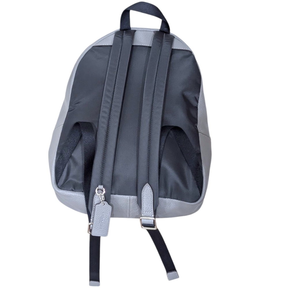 Coach Charlie Gray Leather Backpack - Picture 5 of 12